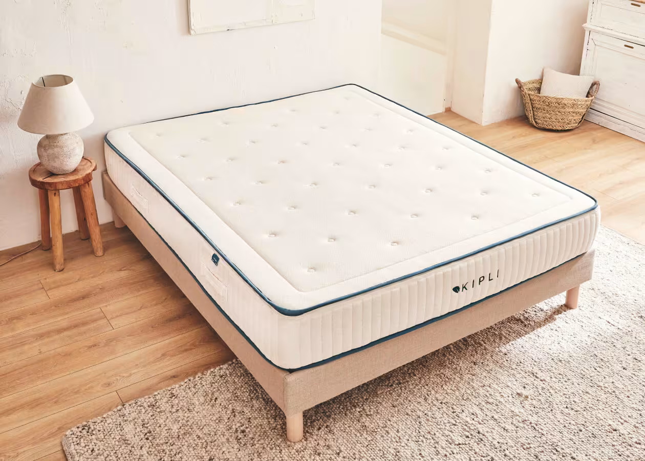 Matelas en latex naturel certifié GOLS — respirant, hypoallergénique et durable