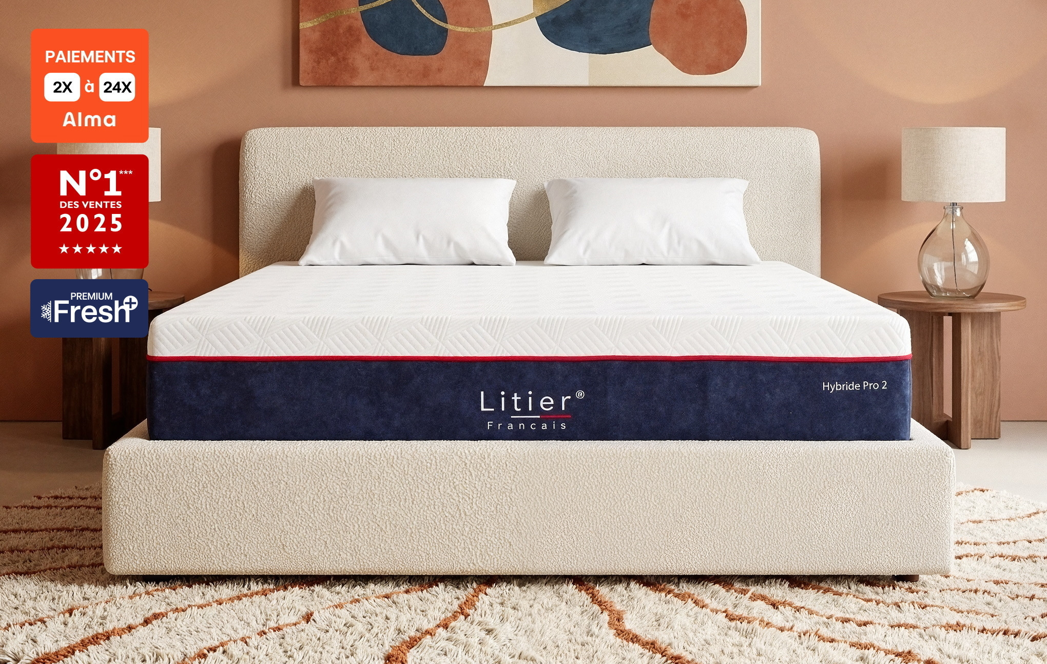 Matelas Hybride Pro 2 Fresh+ du Litier Français — test et avis 2026