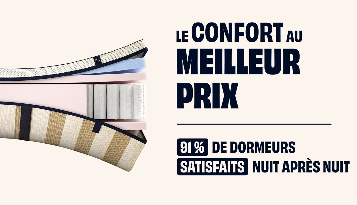 Matelas Hybride Tediber — technologie HybrideTech® 7 couches conçu en France