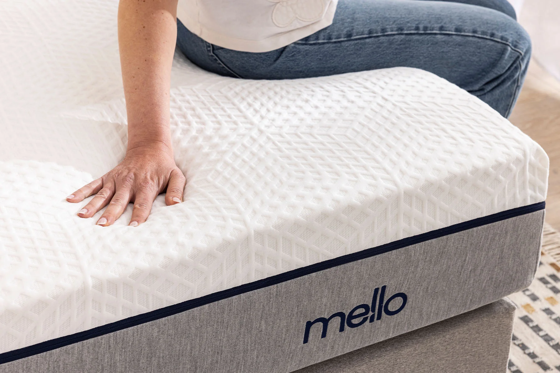Matras Mello Relax — traagschuim 5 zones, vervaardigd in de Vogezen
