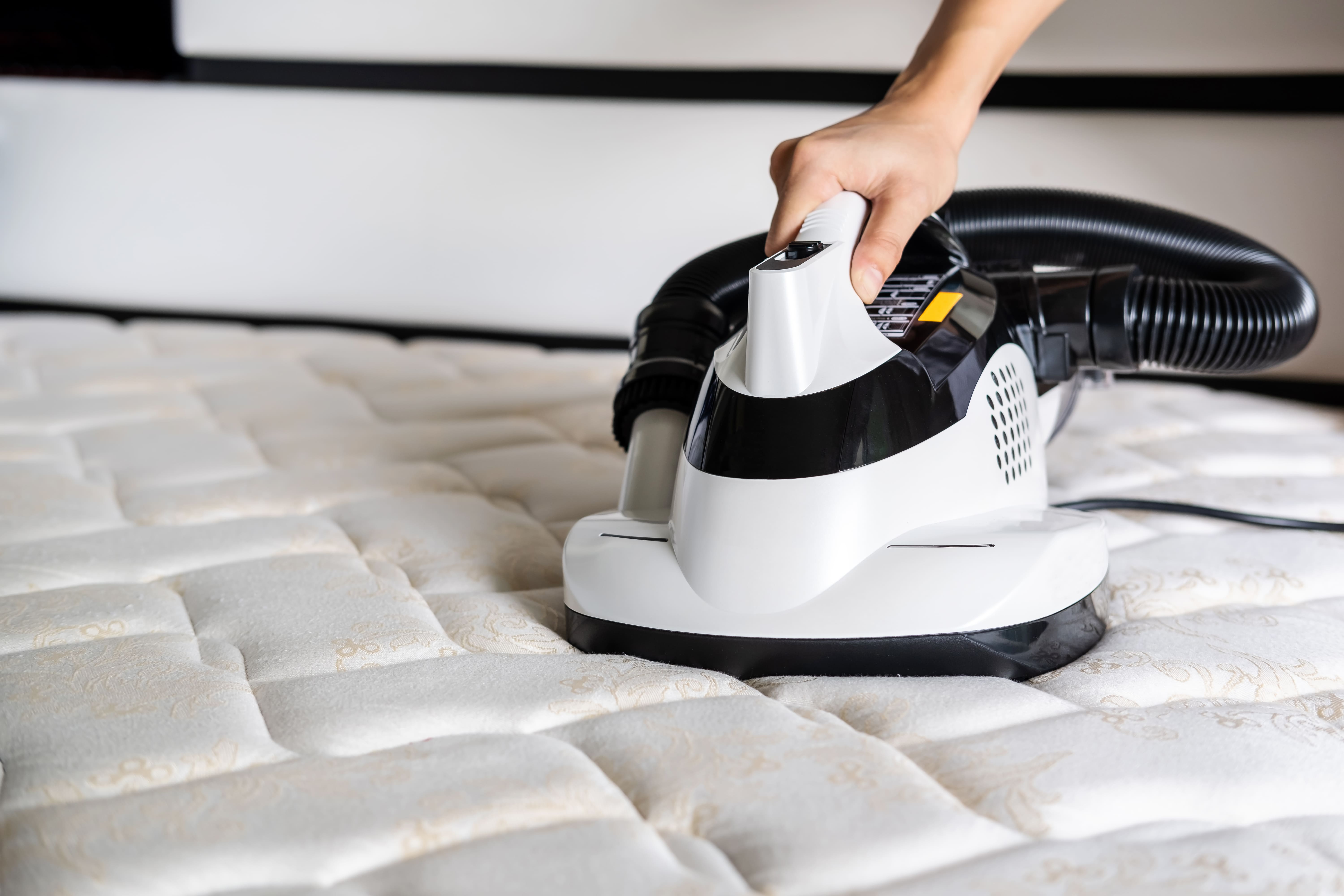 Nettoyage approfondi d'un matelas à l'aspirateur pour éliminer les allergènes