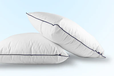 Oreiller ergonomique Mello en coton certifié Oeko-Tex — confort moelleux et respirabilité naturelle
