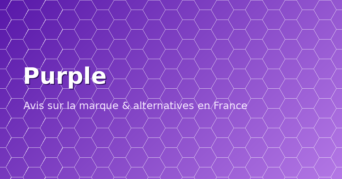 Avis Purple — technologie GelFlex Grid et alternatives hybrides en France