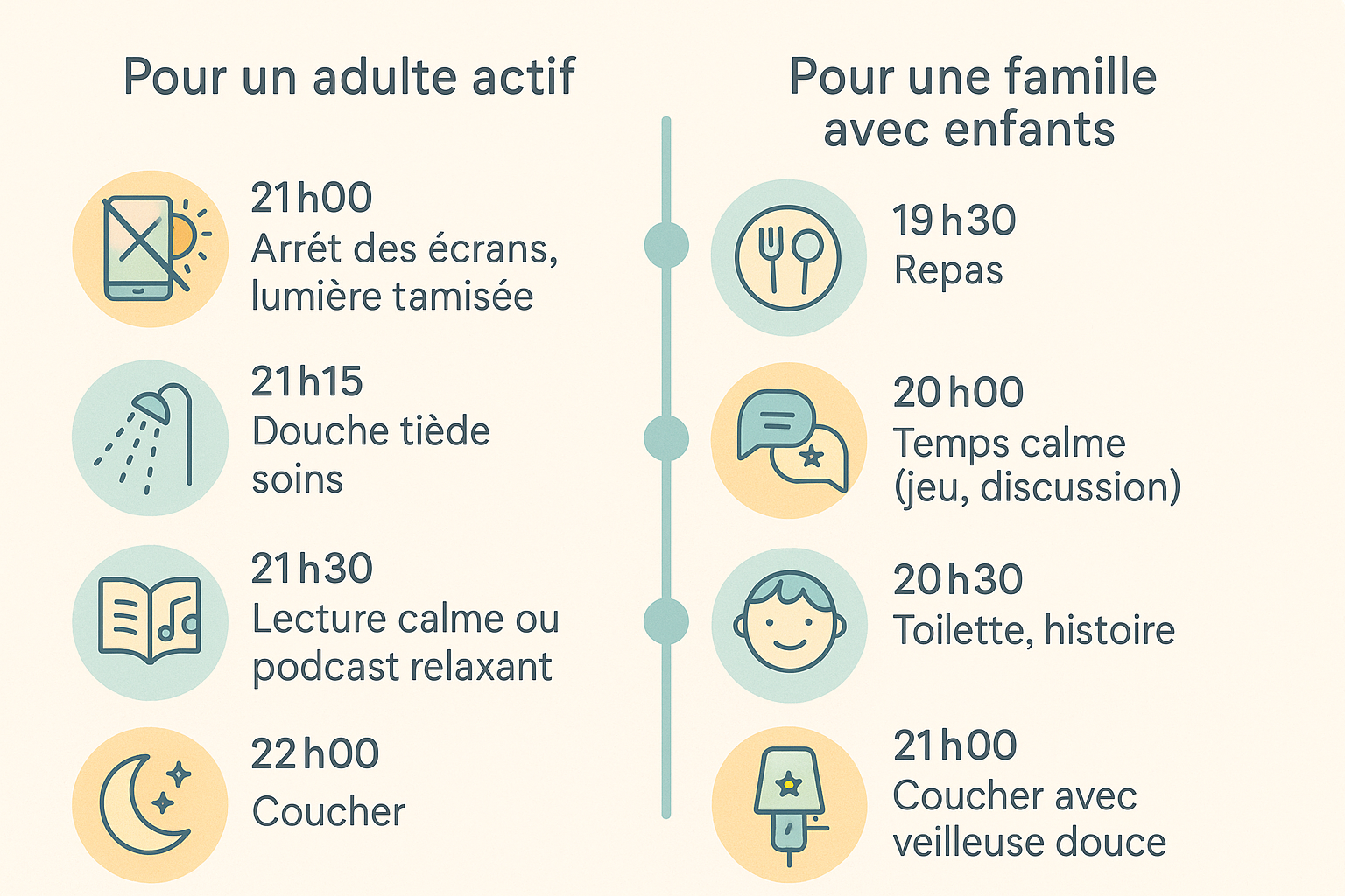 Routine für einen guten Schlaf Abendroutine